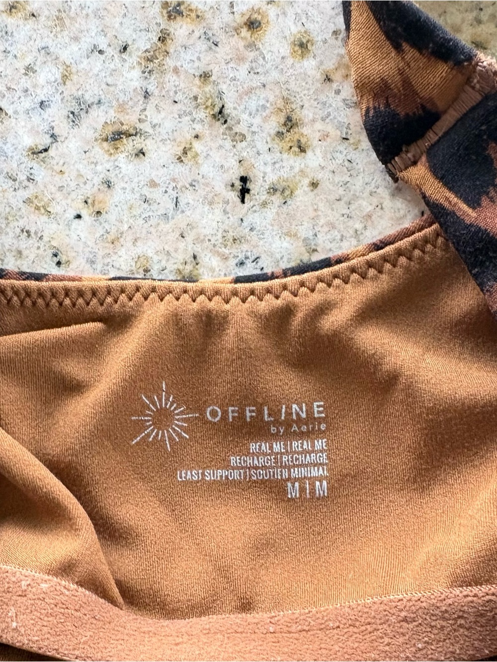 Aerie offline matching Leopard Print Sports Bra and Leggings Set - Brown & Black - Picture 4 of 9